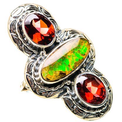 Ammolite Rings handcrafted by Ana Silver Co - RING131320 - Photo 2