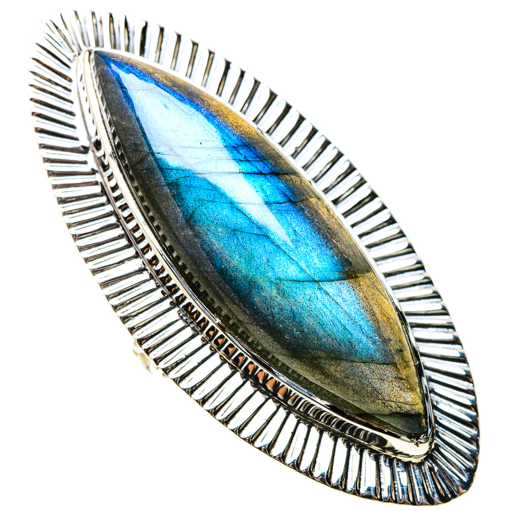 Labradorite Rings handcrafted by Ana Silver Co - RING131323 - Photo 2