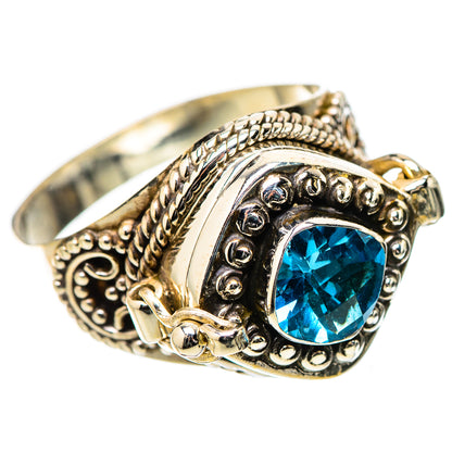 Swiss Blue Topaz Rings handcrafted by Ana Silver Co - RING131329 - Photo 2