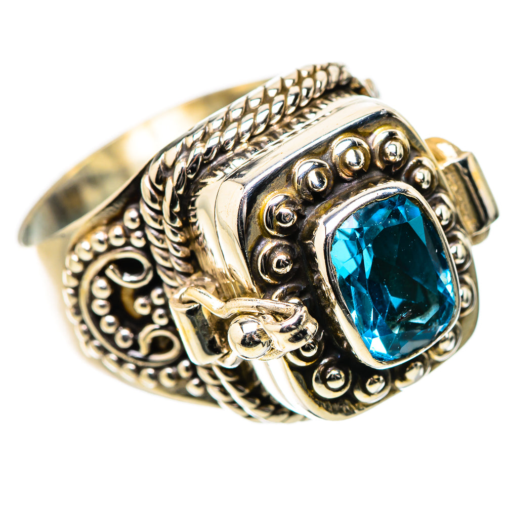Swiss Blue Topaz Rings handcrafted by Ana Silver Co - RING131330 - Photo 2