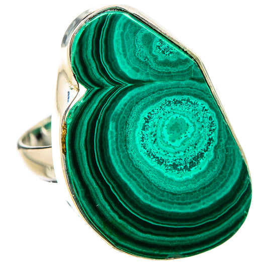 Malachite Rings handcrafted by Ana Silver Co - RING131333 - Photo 2