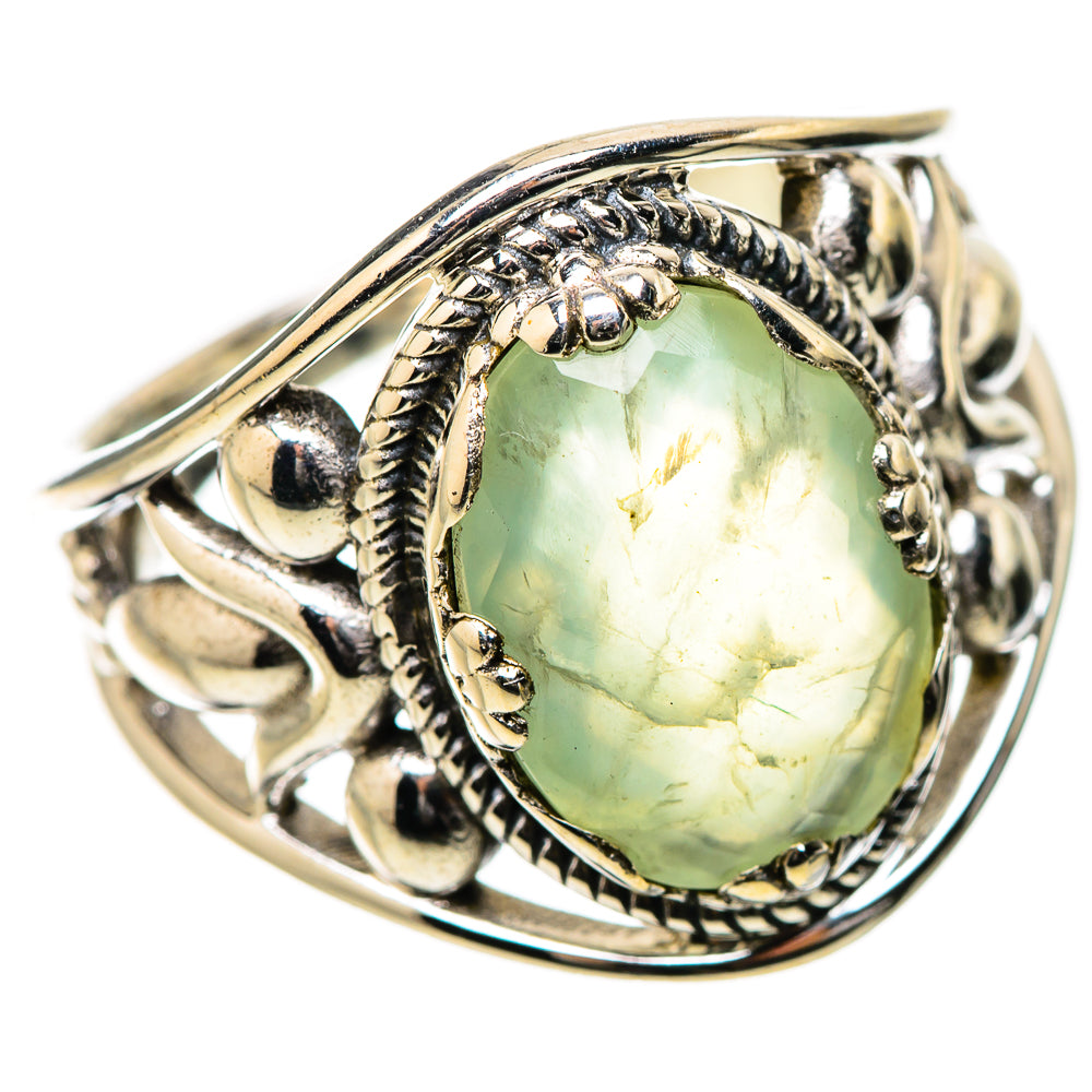 Prehnite Rings handcrafted by Ana Silver Co - RING131334 - Photo 2