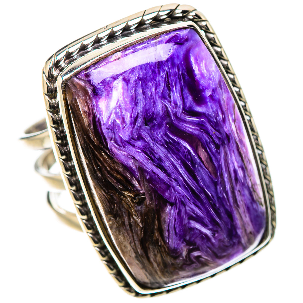 Charoite Rings handcrafted by Ana Silver Co - RING131336 - Photo 2