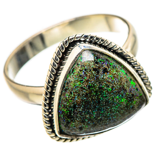 Andamooka Opal Rings handcrafted by Ana Silver Co - RING131378 - Photo 2