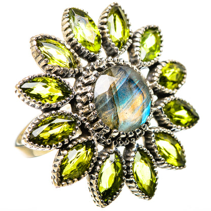 Labradorite Rings handcrafted by Ana Silver Co - RING131393 - Photo 2