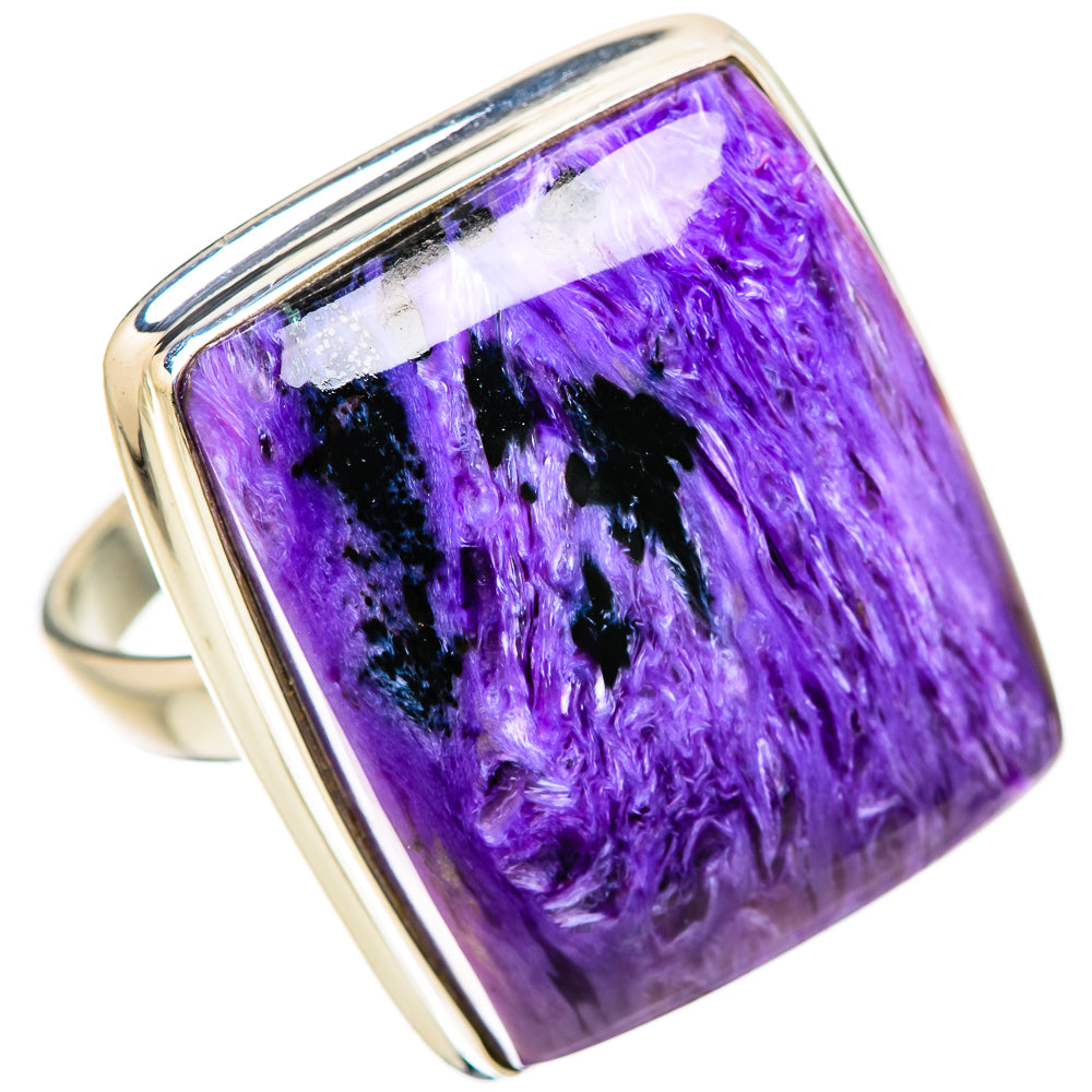 Charoite Rings handcrafted by Ana Silver Co - RING131402 - Photo 2