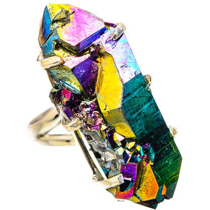 Titanium Sunshine Druzy Rings handcrafted by Ana Silver Co - RING131408 - Photo 2