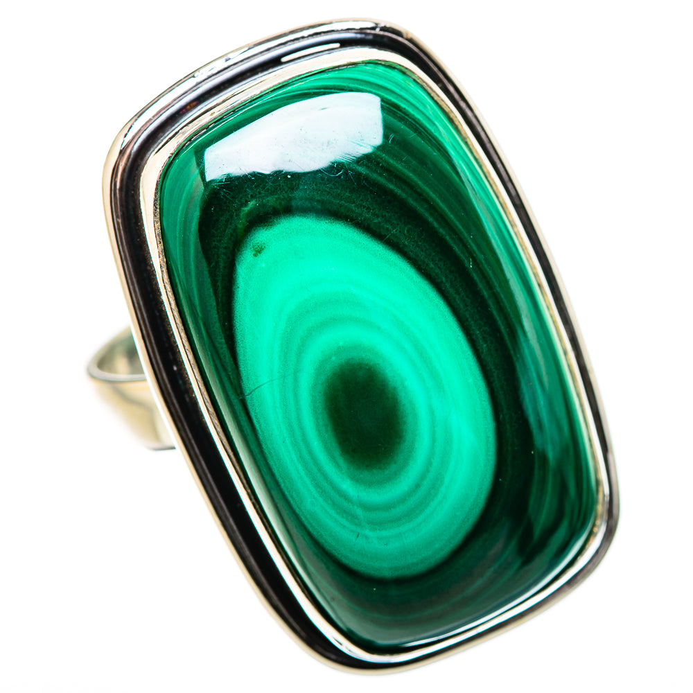 Malachite Rings handcrafted by Ana Silver Co - RING131413 - Photo 2
