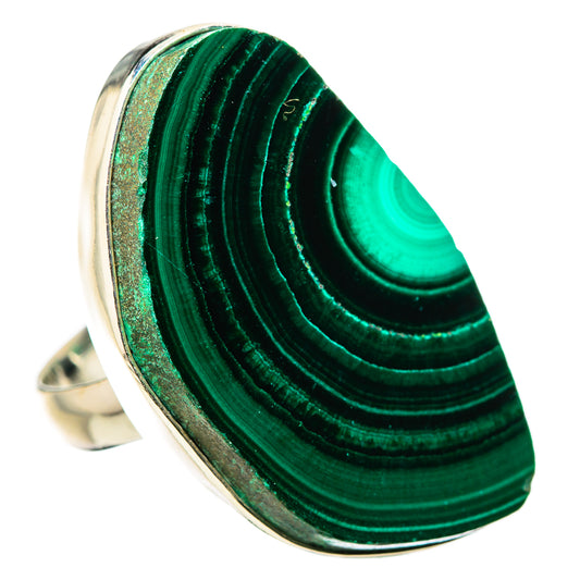 Malachite Rings handcrafted by Ana Silver Co - RING131414 - Photo 2