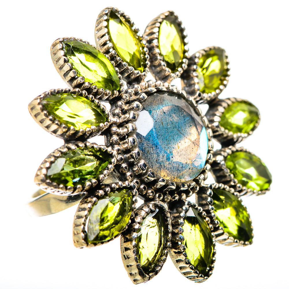 Labradorite Rings handcrafted by Ana Silver Co - RING131415 - Photo 2