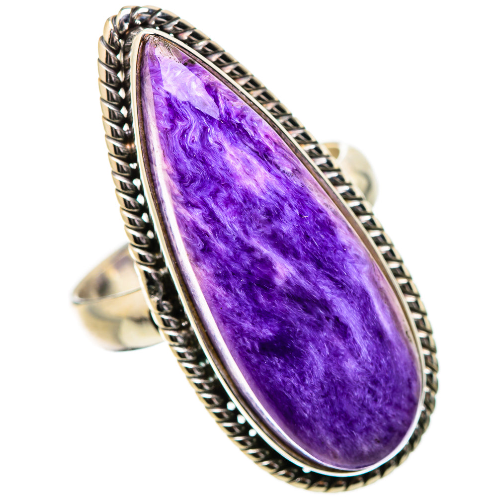 Charoite Rings handcrafted by Ana Silver Co - RING131418 - Photo 2