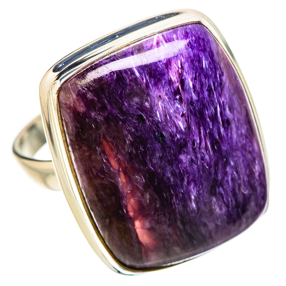 Charoite Rings handcrafted by Ana Silver Co - RING131419 - Photo 2