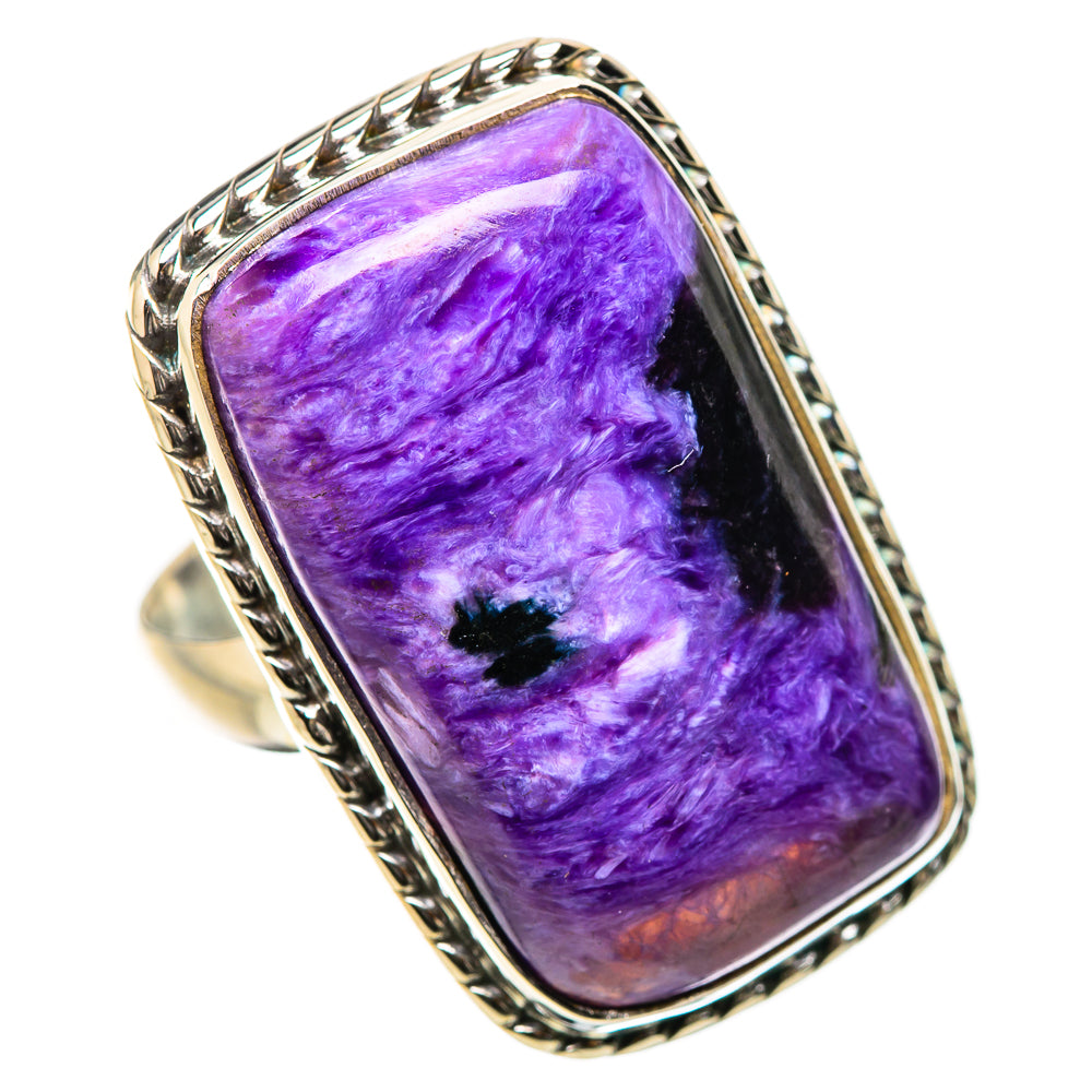 Charoite Rings handcrafted by Ana Silver Co - RING131436 - Photo 2