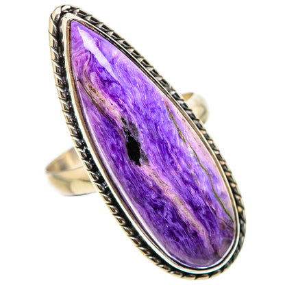 Charoite Rings handcrafted by Ana Silver Co - RING131437 - Photo 2