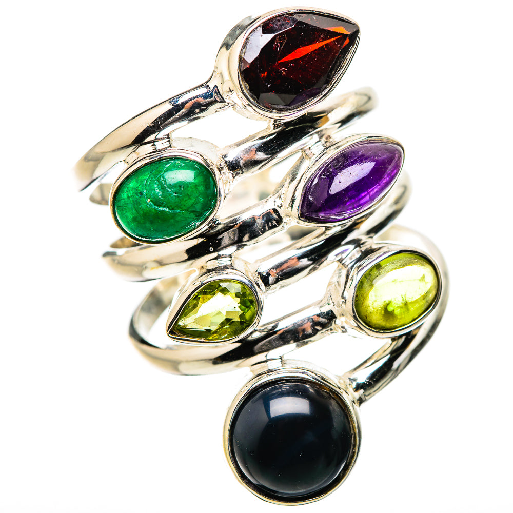 Black Onyx Rings handcrafted by Ana Silver Co - RING131439 - Photo 2