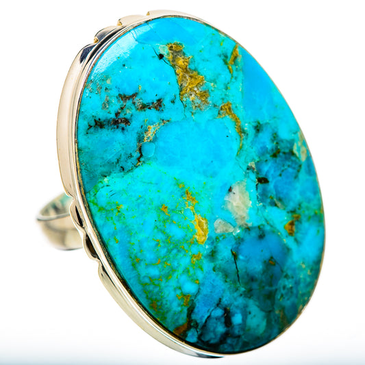 Chrysocolla Rings handcrafted by Ana Silver Co - RING131444 - Photo 2