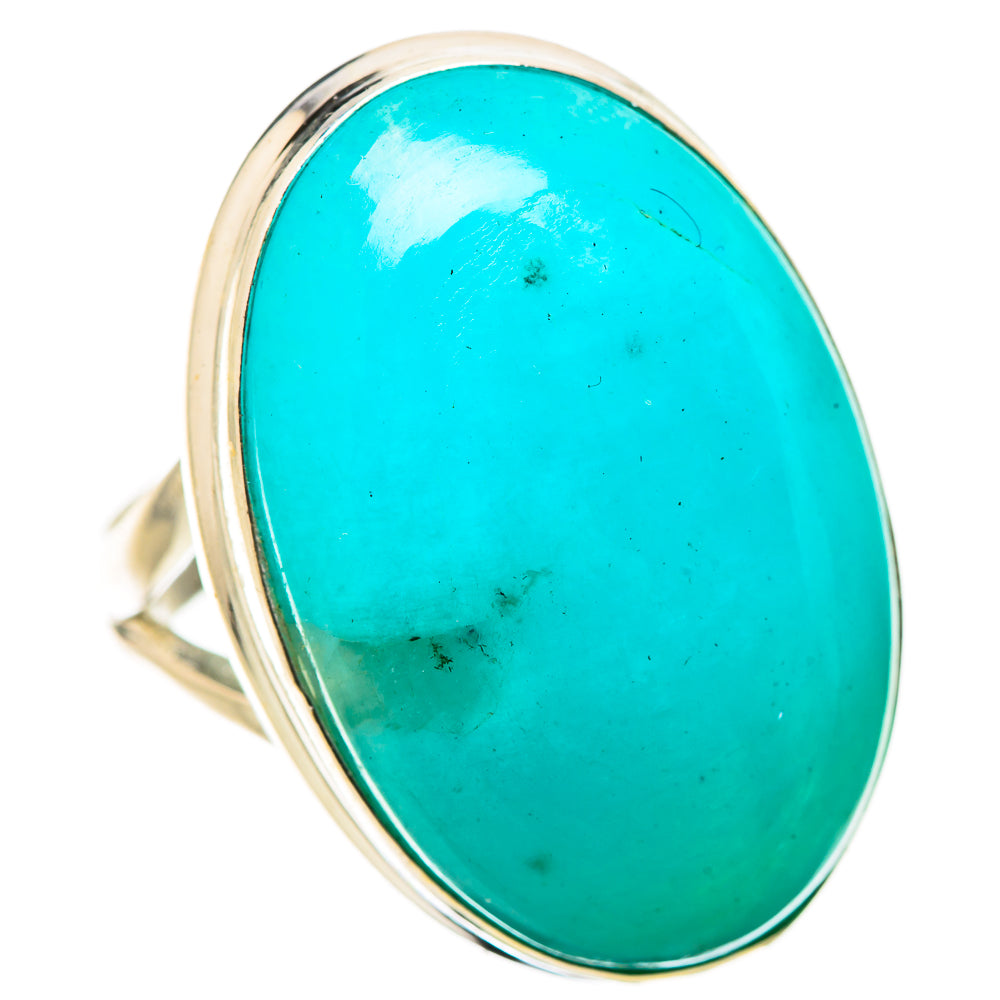 Peruvian Amazonite Rings handcrafted by Ana Silver Co - RING131446 - Photo 2