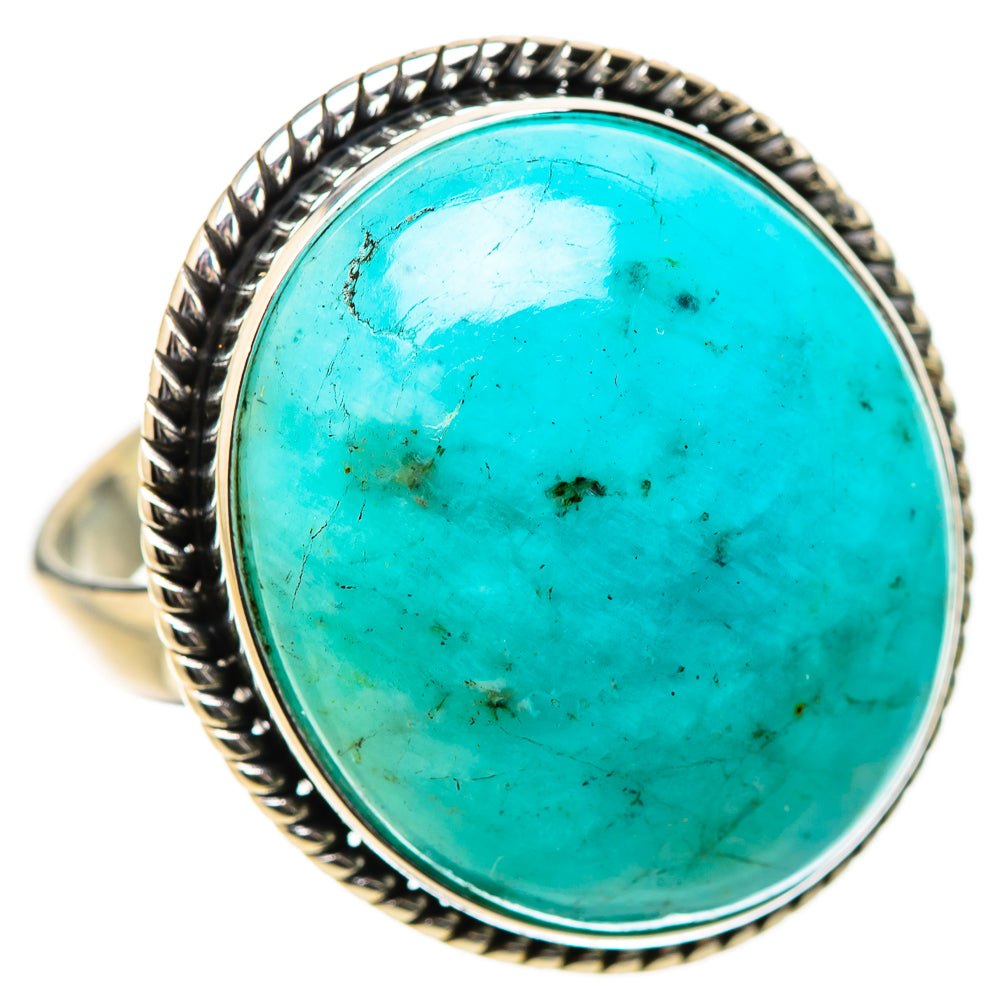 Peruvian Amazonite Rings handcrafted by Ana Silver Co - RING131467 - Photo 2