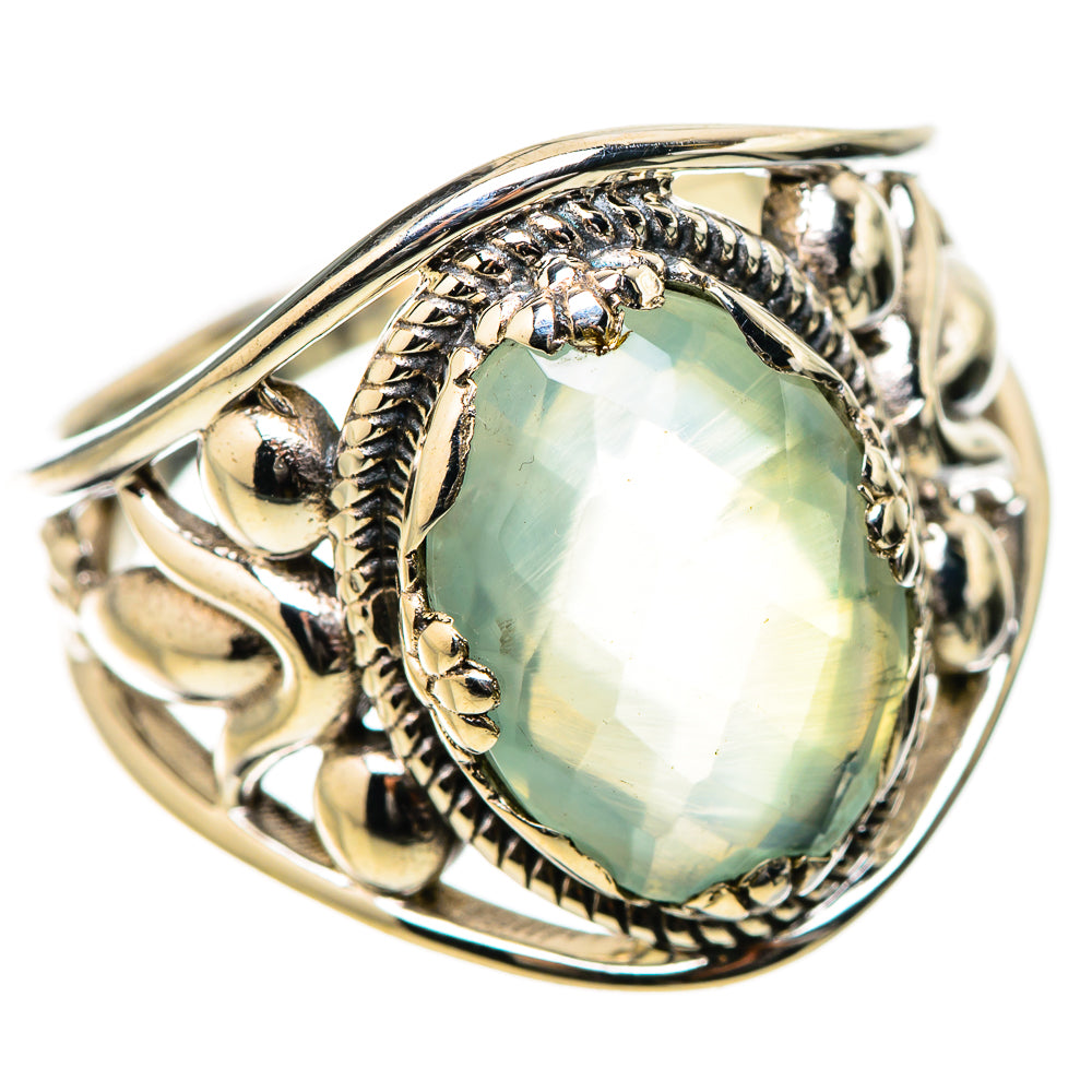 Prehnite Rings handcrafted by Ana Silver Co - RING131469 - Photo 2
