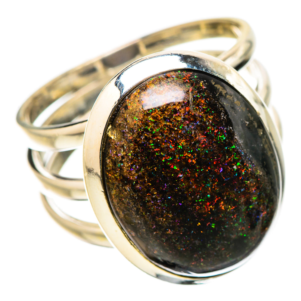 Andamooka Opal Rings handcrafted by Ana Silver Co - RING131474 - Photo 2