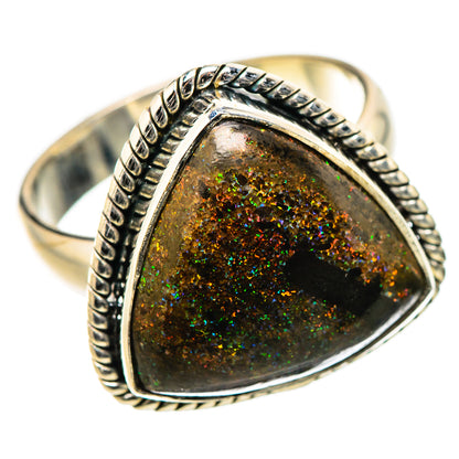 Andamooka Opal Rings handcrafted by Ana Silver Co - RING131475 - Photo 2