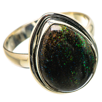 Andamooka Opal Rings handcrafted by Ana Silver Co - RING131476 - Photo 2