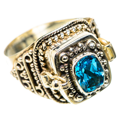 Swiss Blue Topaz Rings handcrafted by Ana Silver Co - RING131482 - Photo 2