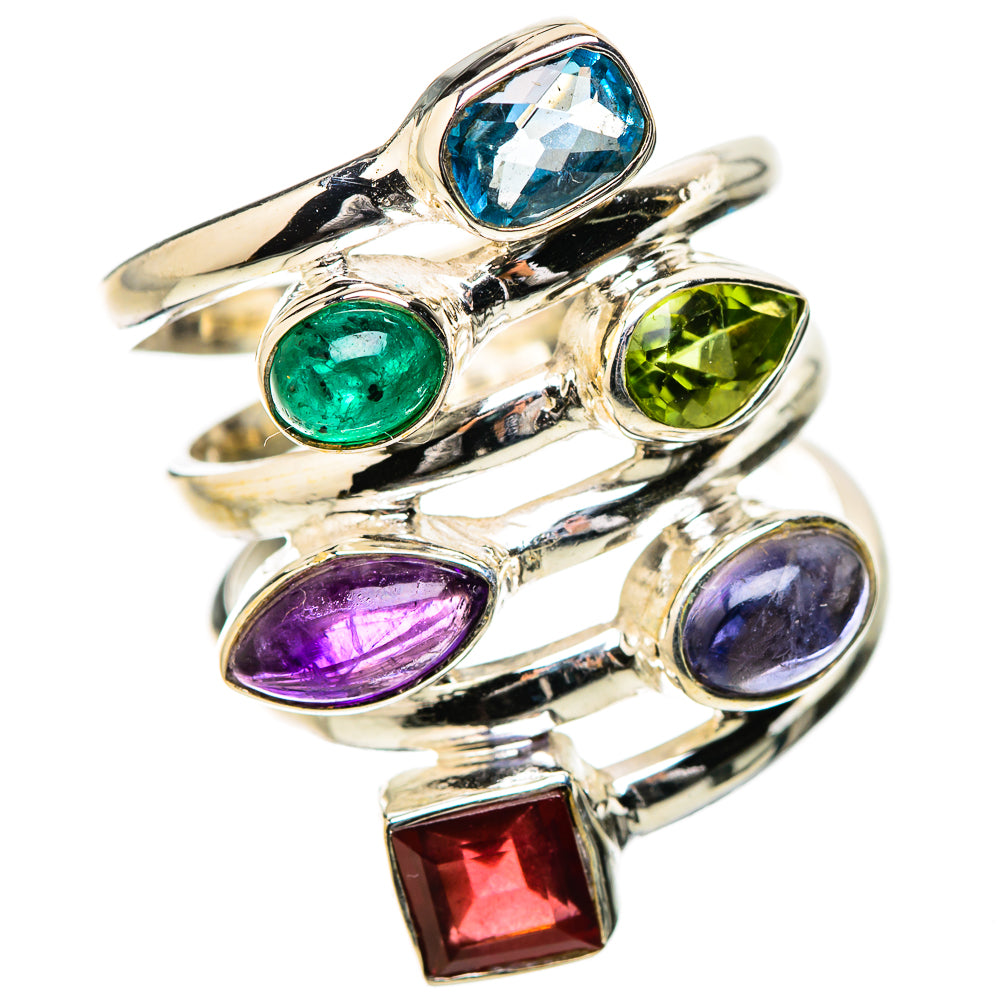 Swiss Blue Topaz Rings handcrafted by Ana Silver Co - RING131488 - Photo 2