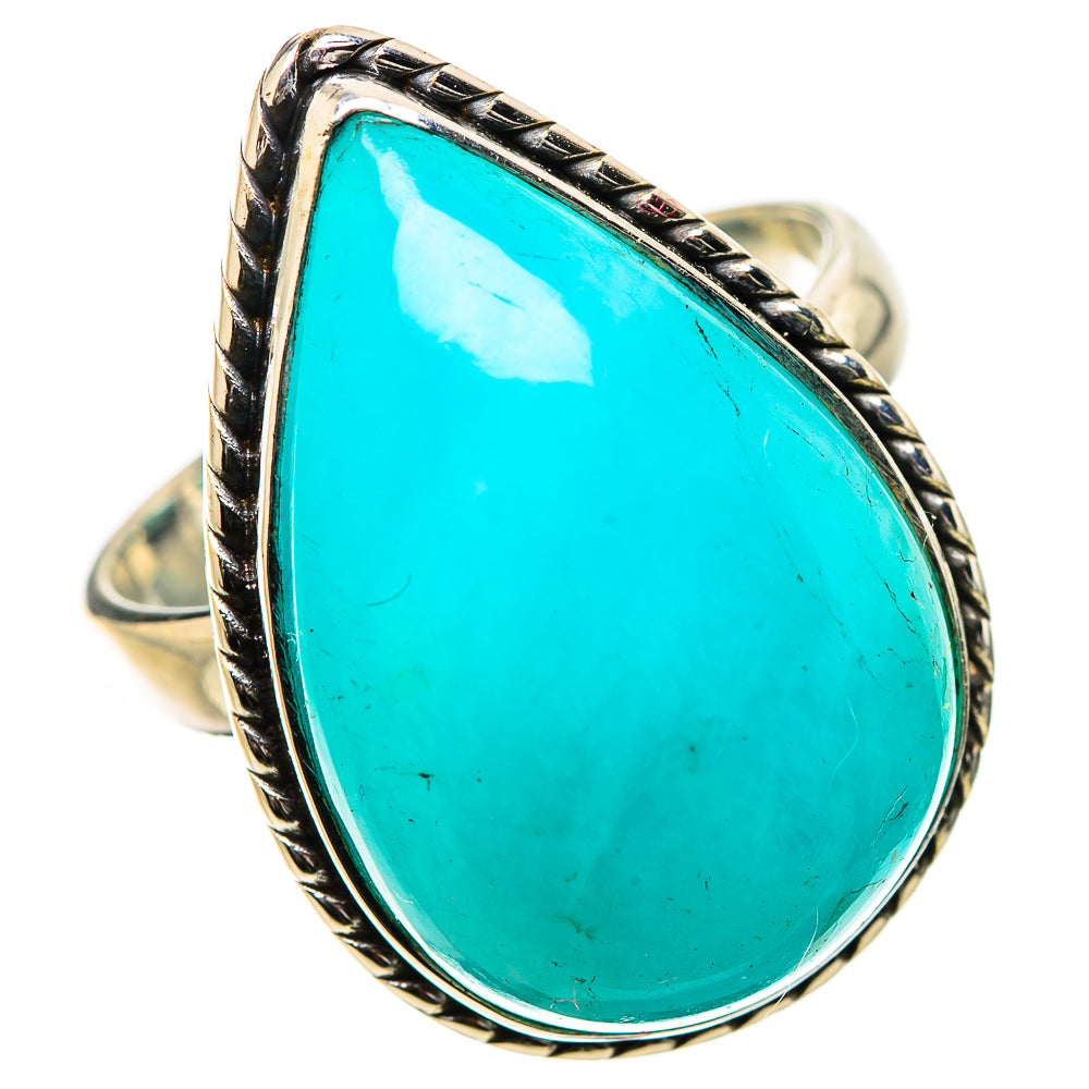 Peruvian Amazonite Rings handcrafted by Ana Silver Co - RING131492 - Photo 2