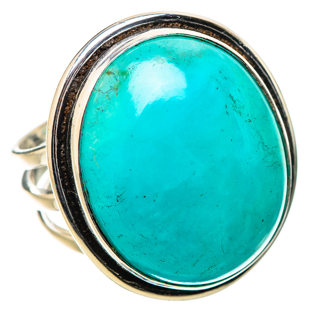 Peruvian Amazonite Rings handcrafted by Ana Silver Co - RING131493 - Photo 2