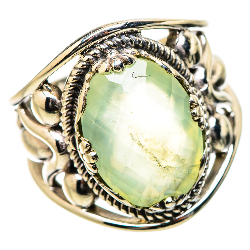 Prehnite Rings handcrafted by Ana Silver Co - RING131494 - Photo 2