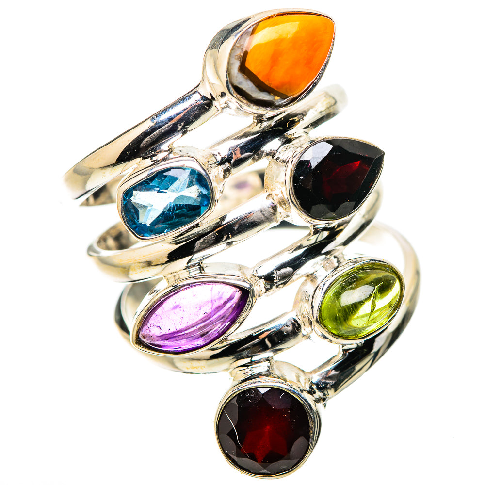 Garnet Rings handcrafted by Ana Silver Co - RING131500 - Photo 2