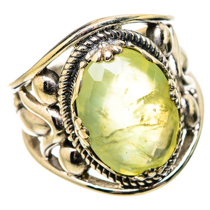 Prehnite Rings handcrafted by Ana Silver Co - RING131509 - Photo 2