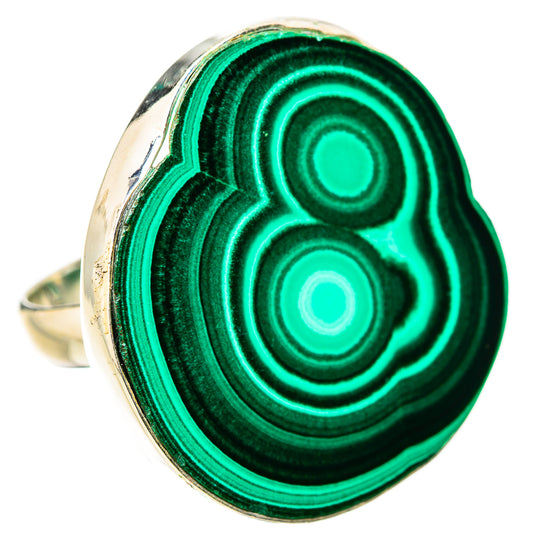 Malachite Rings handcrafted by Ana Silver Co - RING131510 - Photo 2