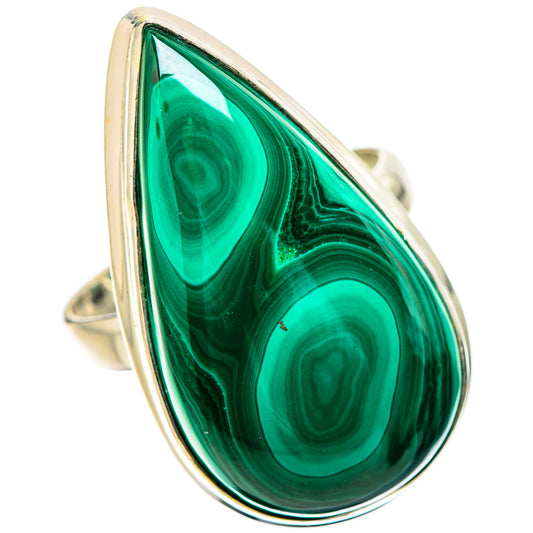 Malachite Rings handcrafted by Ana Silver Co - RING131511 - Photo 2