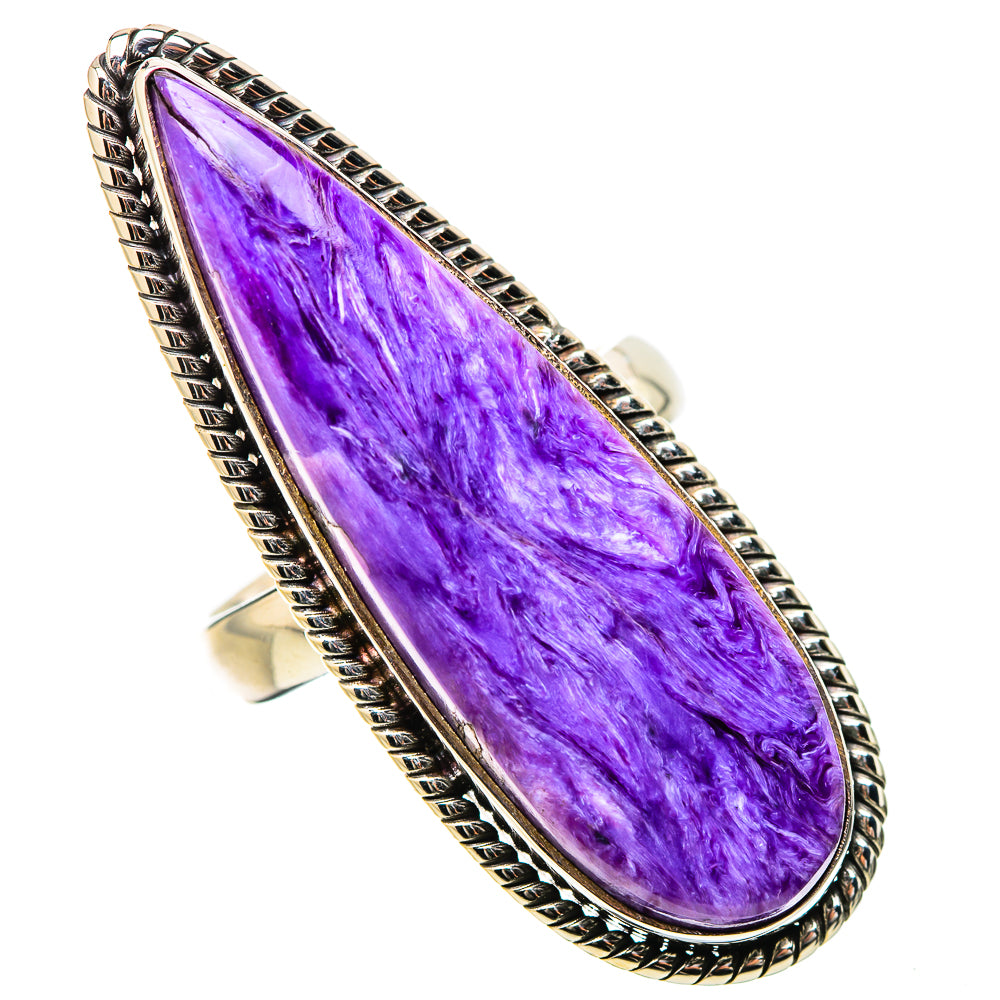Charoite Rings handcrafted by Ana Silver Co - RING131514 - Photo 2