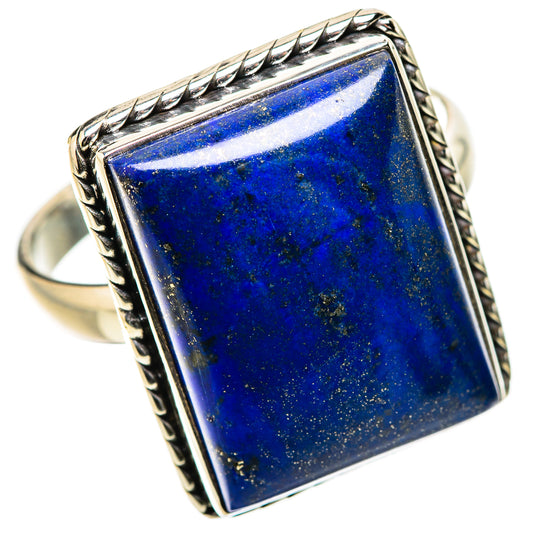 Lapis Lazuli Rings handcrafted by Ana Silver Co - RING131528 - Photo 2