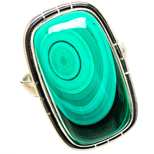 Malachite Rings handcrafted by Ana Silver Co - RING131535 - Photo 2