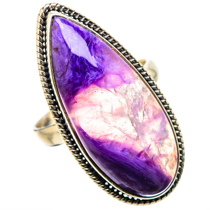 Charoite Rings handcrafted by Ana Silver Co - RING131539 - Photo 2