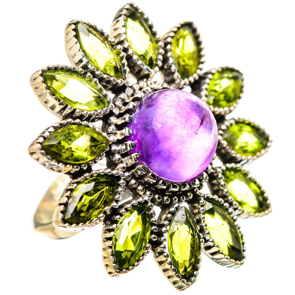 Amethyst Rings handcrafted by Ana Silver Co - RING131541 - Photo 2