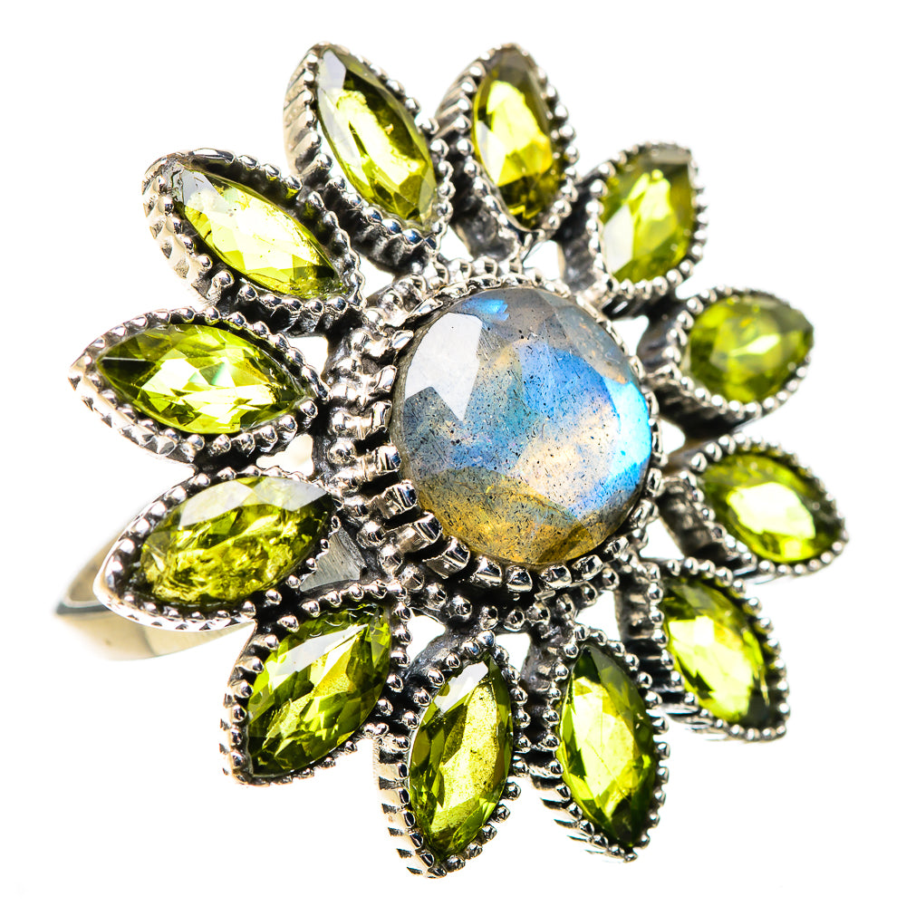 Labradorite Rings handcrafted by Ana Silver Co - RING131542 - Photo 2