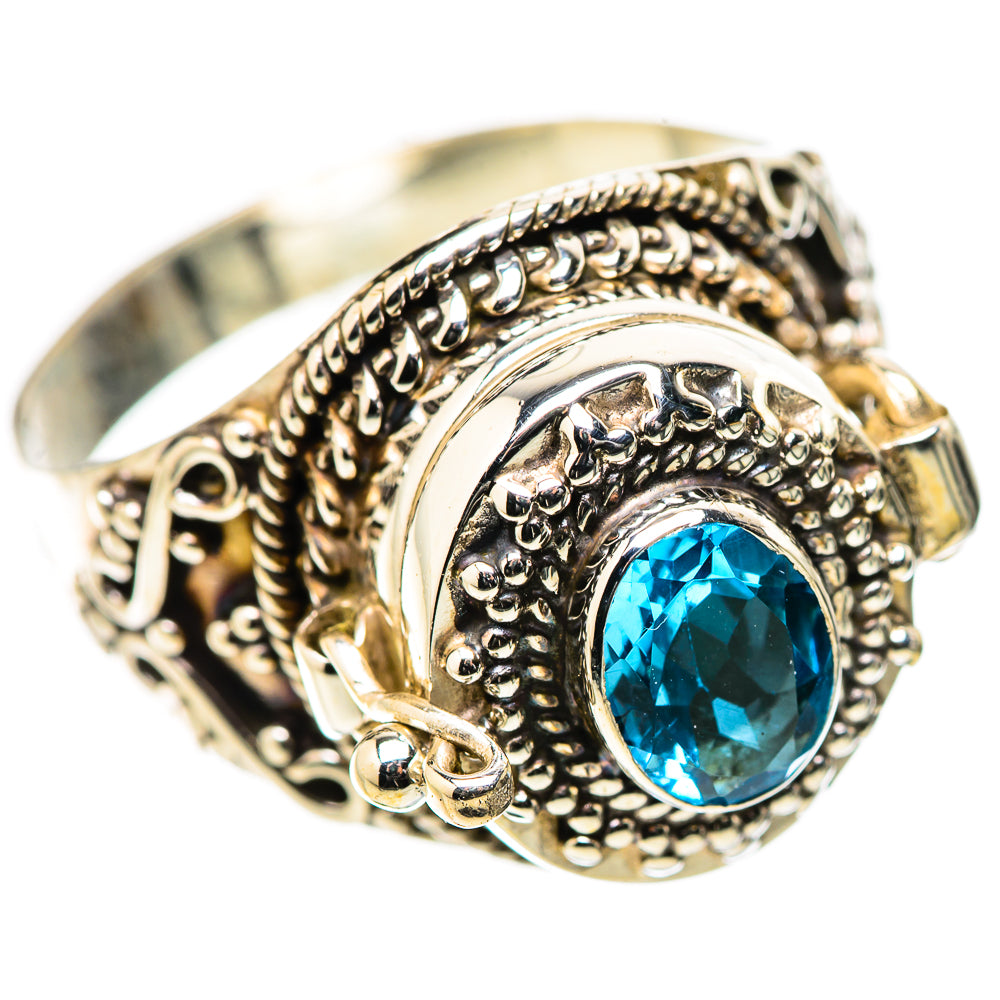Swiss Blue Topaz Rings handcrafted by Ana Silver Co - RING131546 - Photo 2