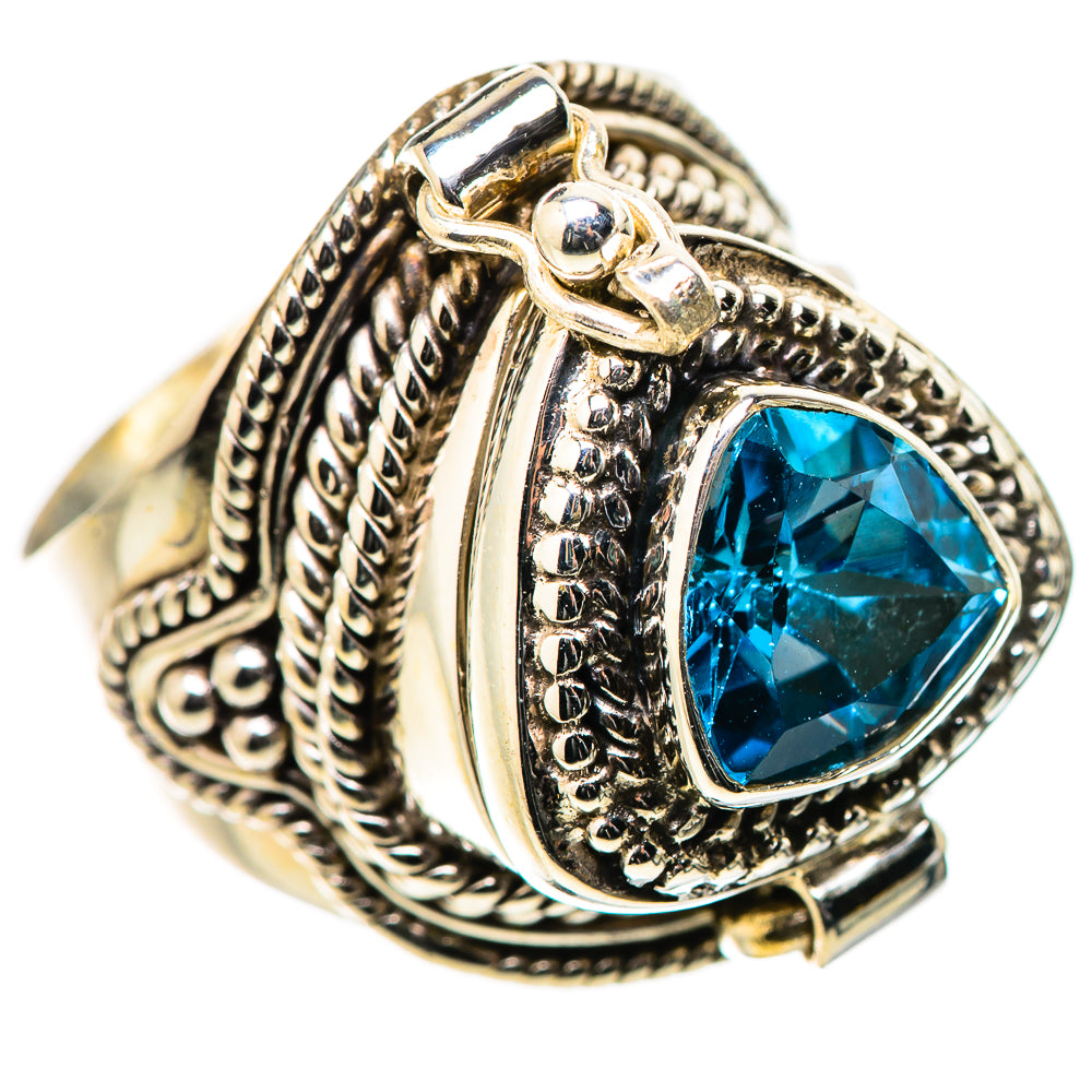 Swiss Blue Topaz Rings handcrafted by Ana Silver Co - RING131548 - Photo 2