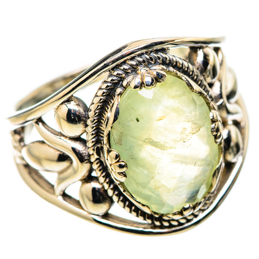 Prehnite Rings handcrafted by Ana Silver Co - RING131549 - Photo 2