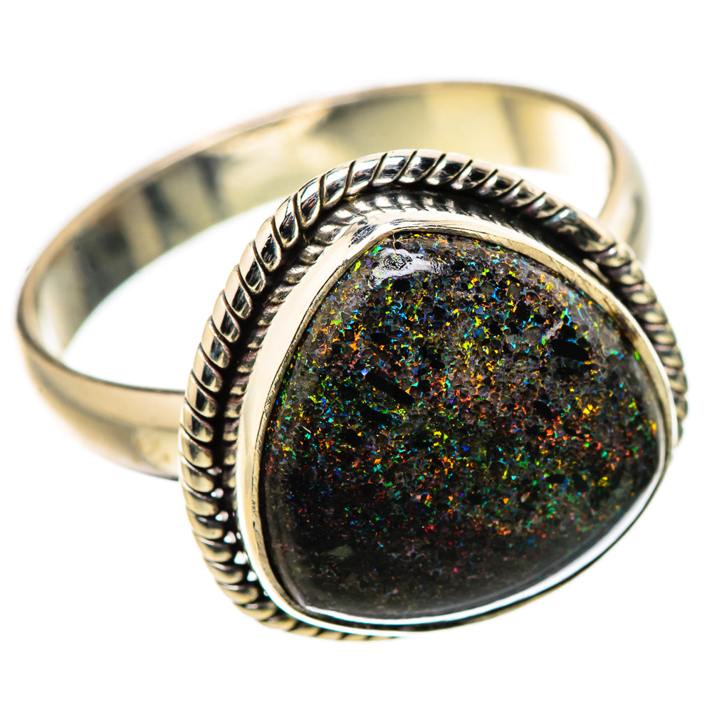 Andamooka Opal Rings handcrafted by Ana Silver Co - RING131557 - Photo 2