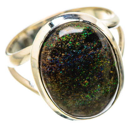 Andamooka Opal Rings handcrafted by Ana Silver Co - RING131558 - Photo 2