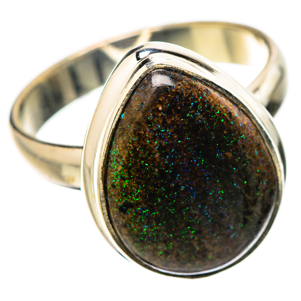 Andamooka Opal Rings handcrafted by Ana Silver Co - RING131559 - Photo 2