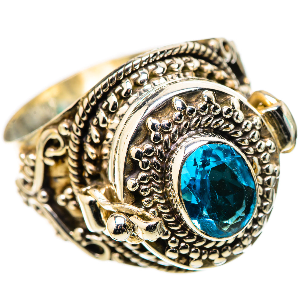 Swiss Blue Topaz Rings handcrafted by Ana Silver Co - RING131561 - Photo 2