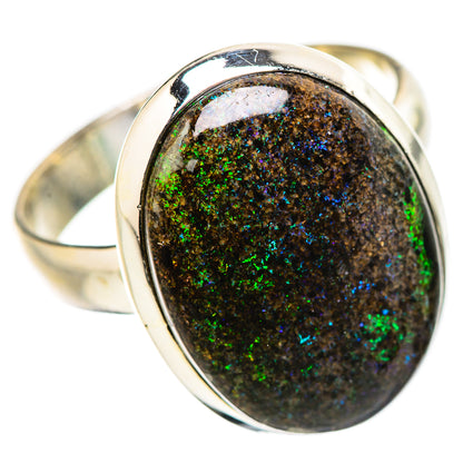 Andamooka Opal Rings handcrafted by Ana Silver Co - RING131574 - Photo 2
