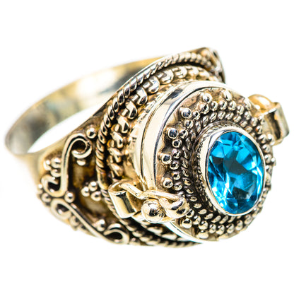 Swiss Blue Topaz Rings handcrafted by Ana Silver Co - RING131577 - Photo 2